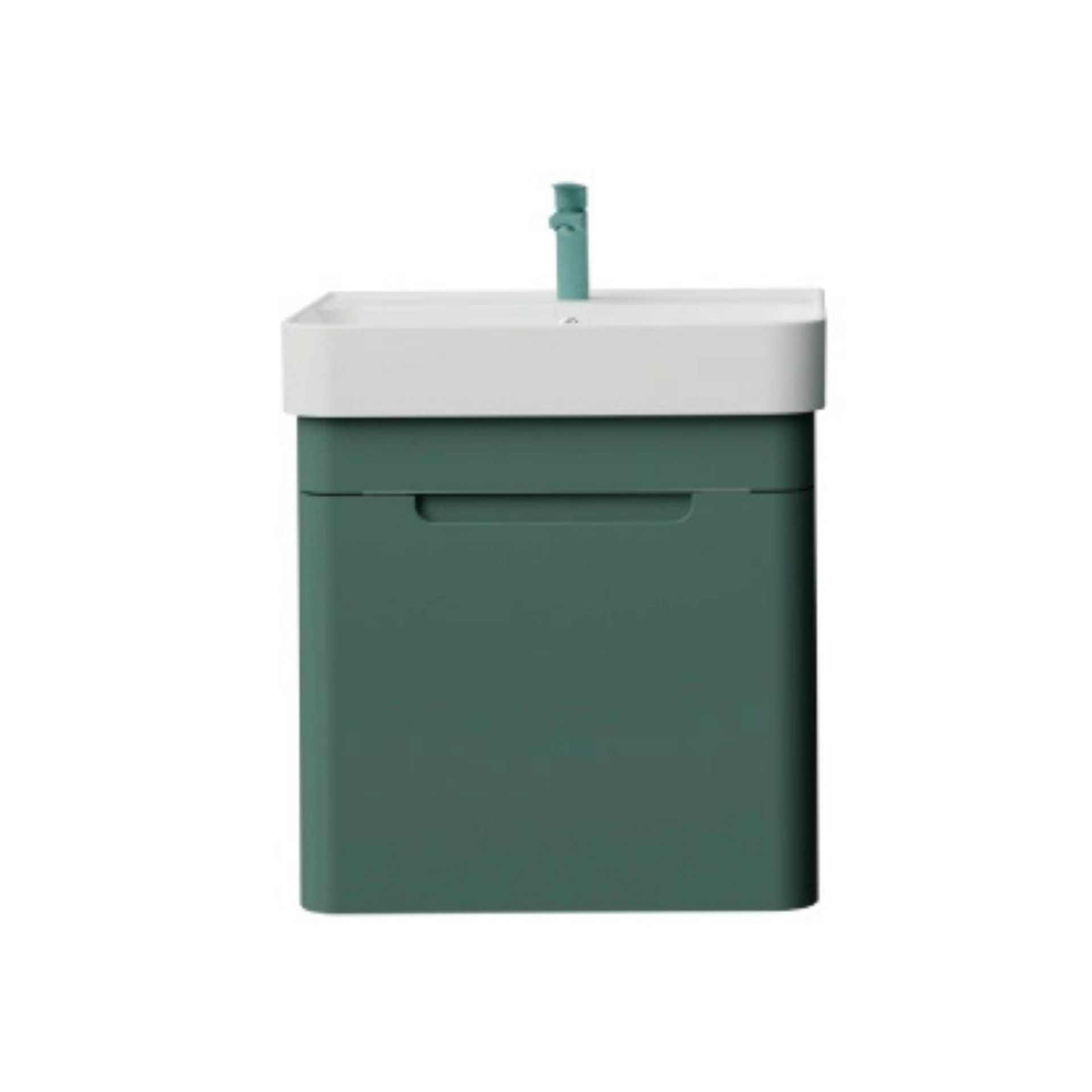 Creavit Colorit Lavabo Dolabı 60cm Nil Yeşili Tek Çekmeceli