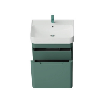 Creavit Colorit Lavabo Dolabı 60cm Nil Yeşili Tek Çekmeceli