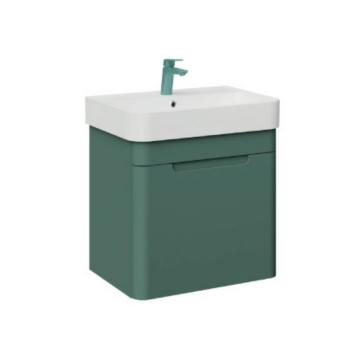 Creavit Colorit Lavabo Dolabı 60cm Nil Yeşili Tek Çekmeceli
