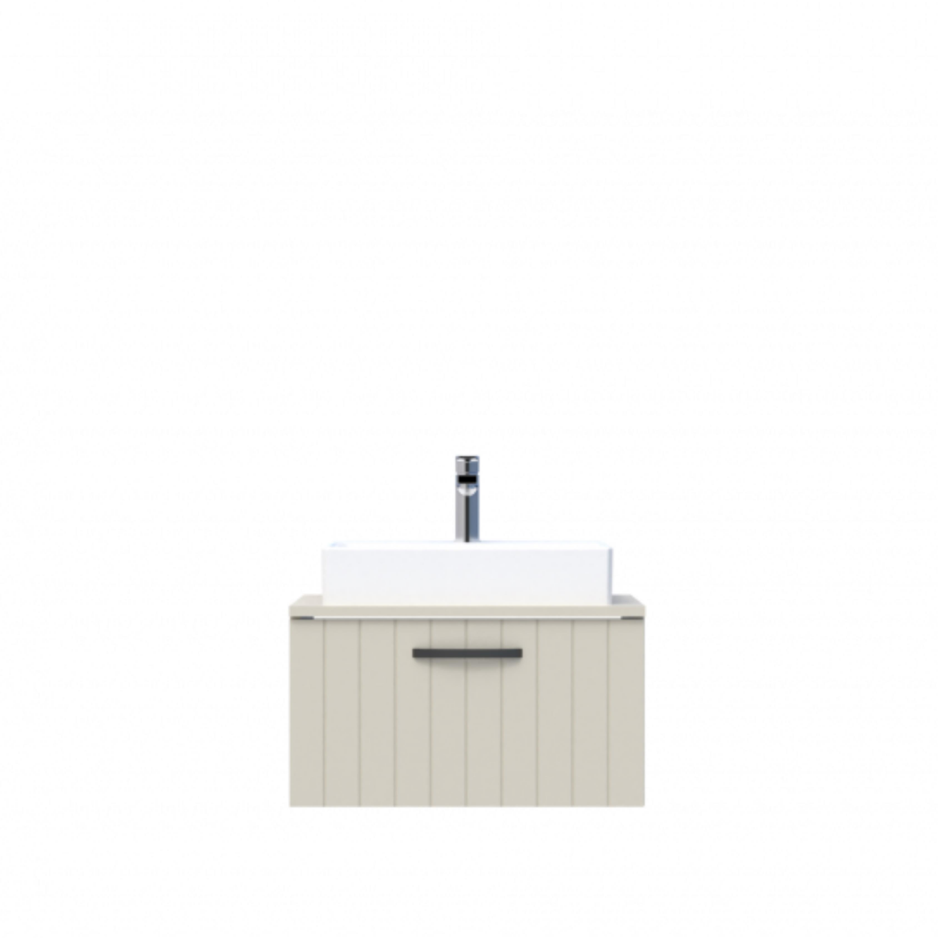 D10 Next Lavabo Dolabı Tezgah Üstü 1 Çekmeceli 65 cm Dafne Lake