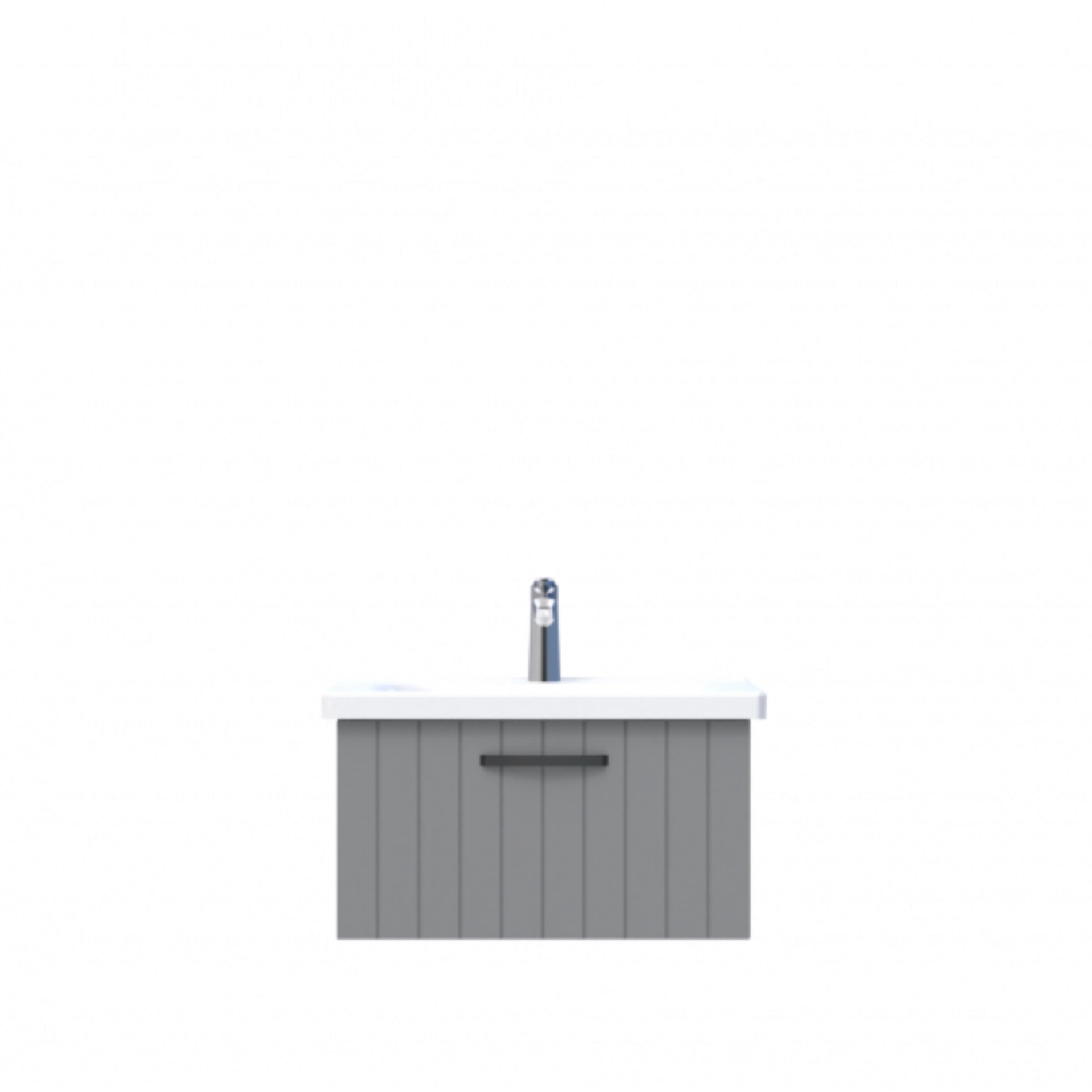 D10 Next Lavabo Dolabı Tezgah Altı 1 Çekmeceli 65 cm Gri Lake
