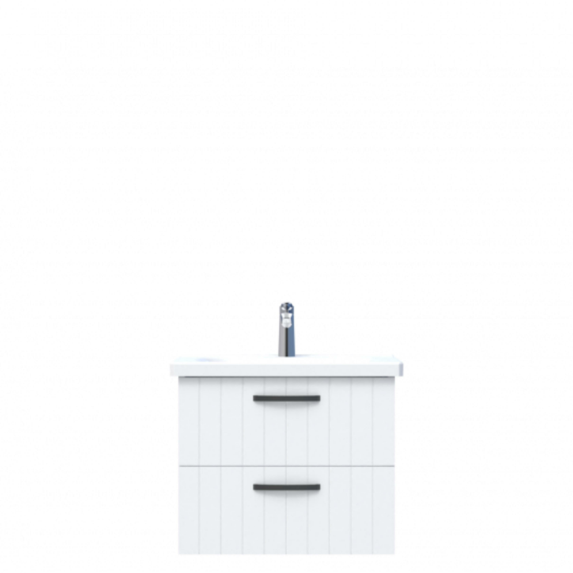 D10 Next Lavabo Dolabı Tezgah Altı 2 Çekmeceli 65 cm Beyaz Lake