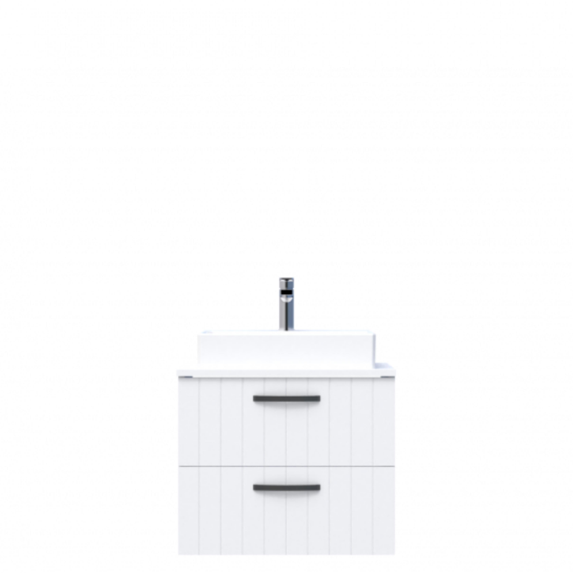 D10 Next Lavabo Dolabı Tezgah Üstü 2 Çekmeceli 65 cm Beyaz Lake