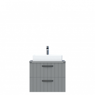 D10 Next Lavabo Dolabı Tezgah Üstü 2 Çekmeceli 65 cm Gri Lake