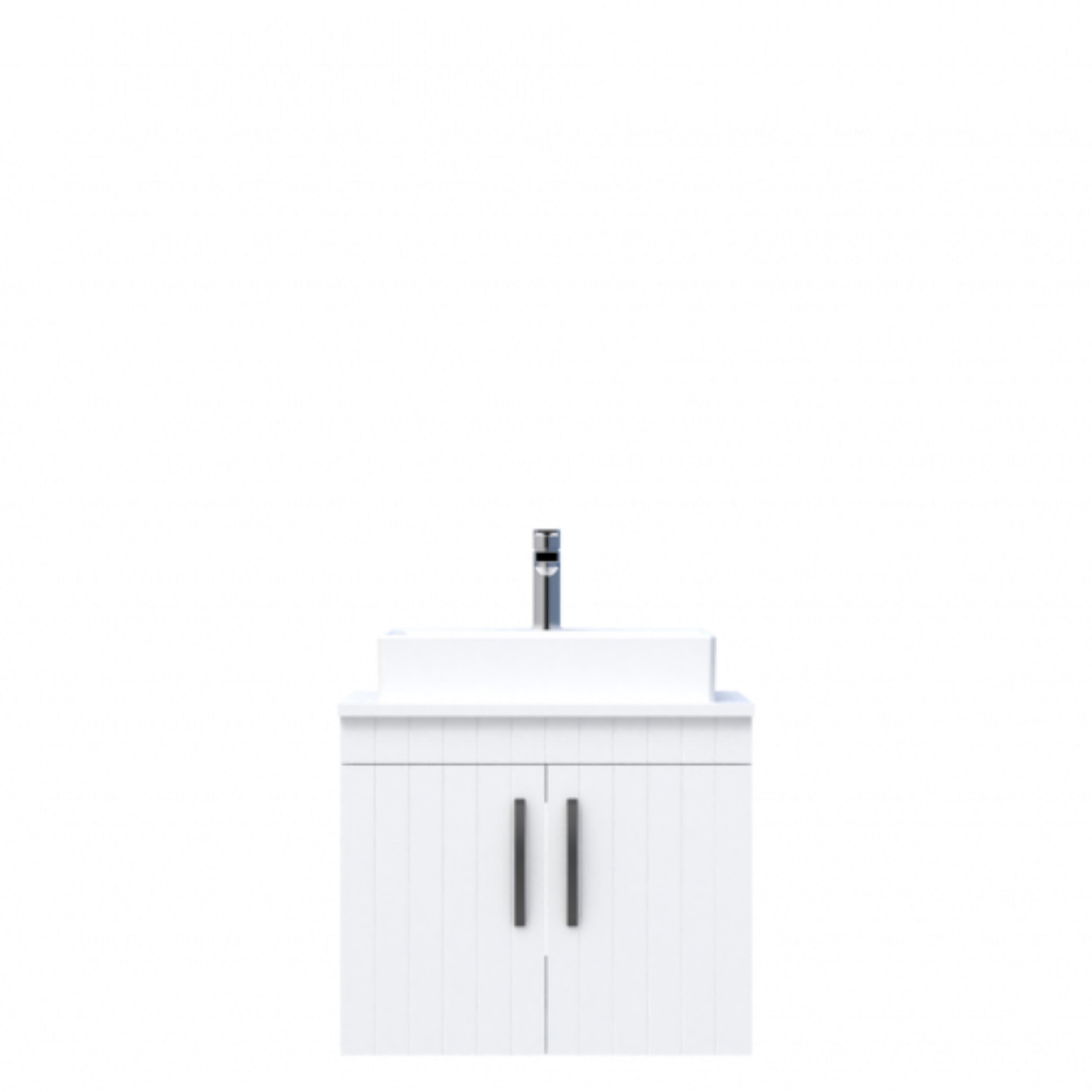 D10 Next Lavabo Dolabı Tezgah Üstü Kapaklı 65 cm Beyaz Lake