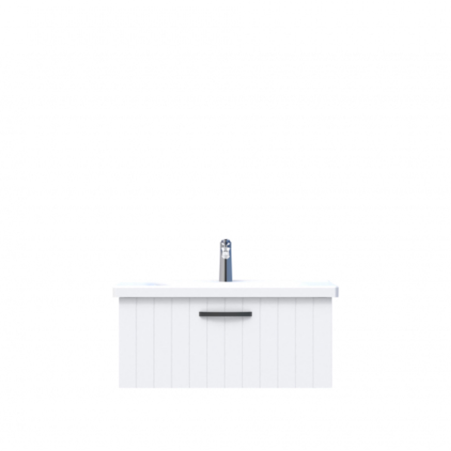 D10 Next Lavabo Dolabı Tezgah Altı 1 Çekmeceli 80 cm Beyaz Lake