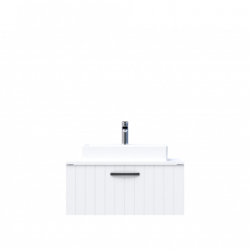 D10 Next Lavabo Dolabı Tezgah Üstü 1 Çekmeceli 80 cm Beyaz Lake