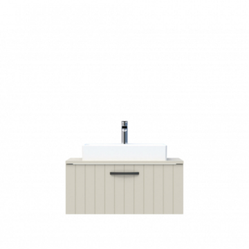 D10 Next Lavabo Dolabı Tezgah Üstü 1 Çekmeceli 80 cm Dafne Lake