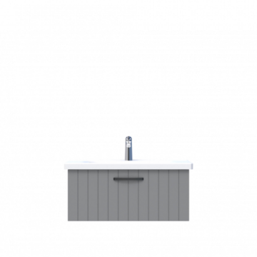 D10 Next Lavabo Dolabı Tezgah Altı 1 Çekmeceli 80 cm Gri Lake