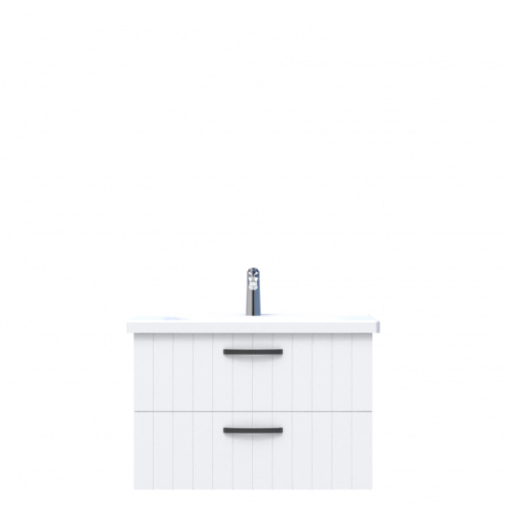 D10 Next Lavabo Dolabı Tezgah Altı 2 Çekmeceli 80 cm Beyaz Lake
