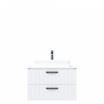 D10 Next Lavabo Dolabı Tezgah Üstü 2 Çekmeceli 80 cm Beyaz Lake