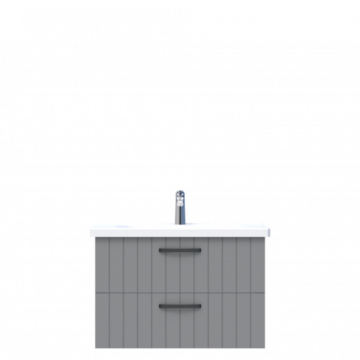 D10 Next Lavabo Dolabı Tezgah Altı 2 Çekmeceli 80 cm Gri Lake