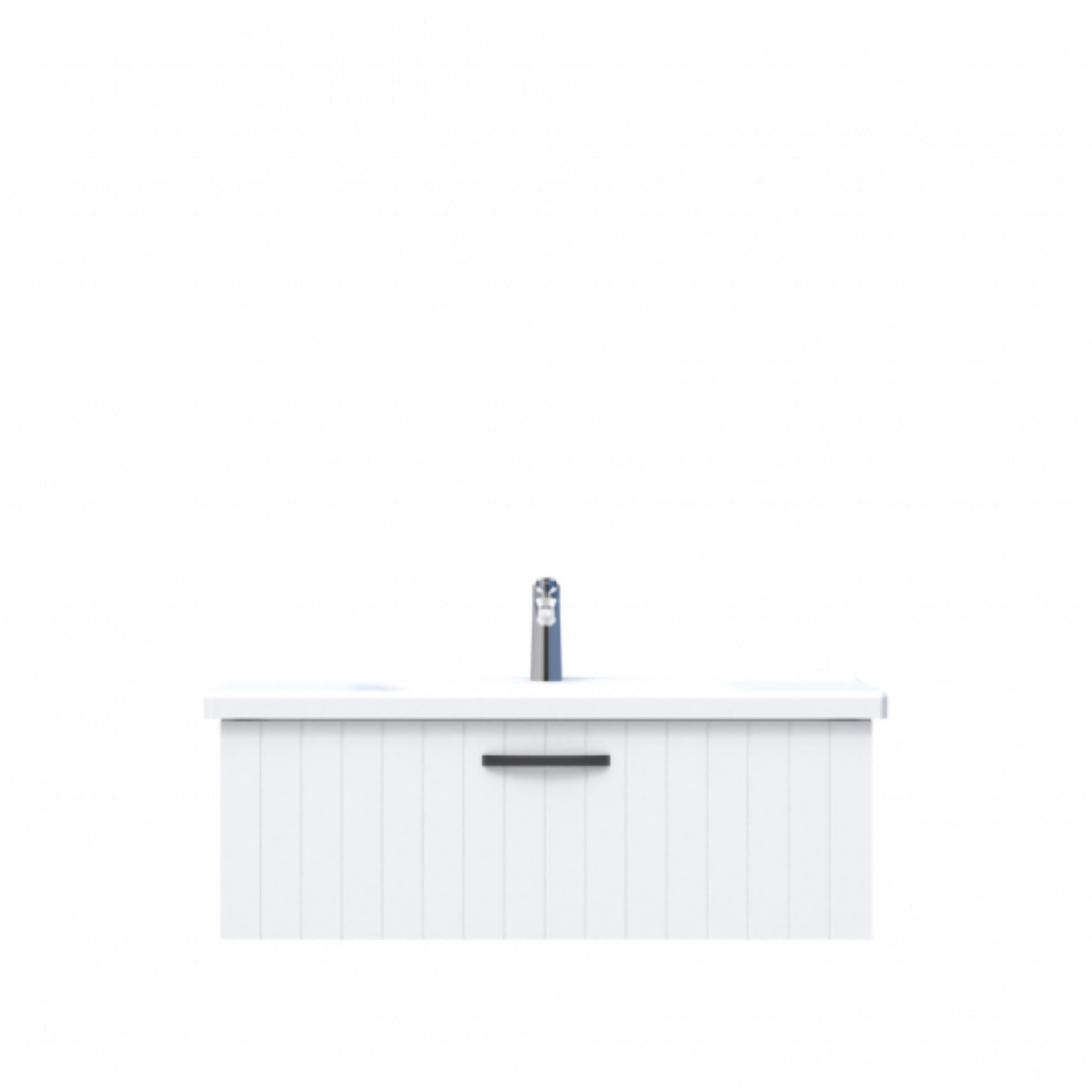 D10 Next Lavabo Dolabı Tezgah Altı 1 Çekmeceli 100 cm Beyaz Lake