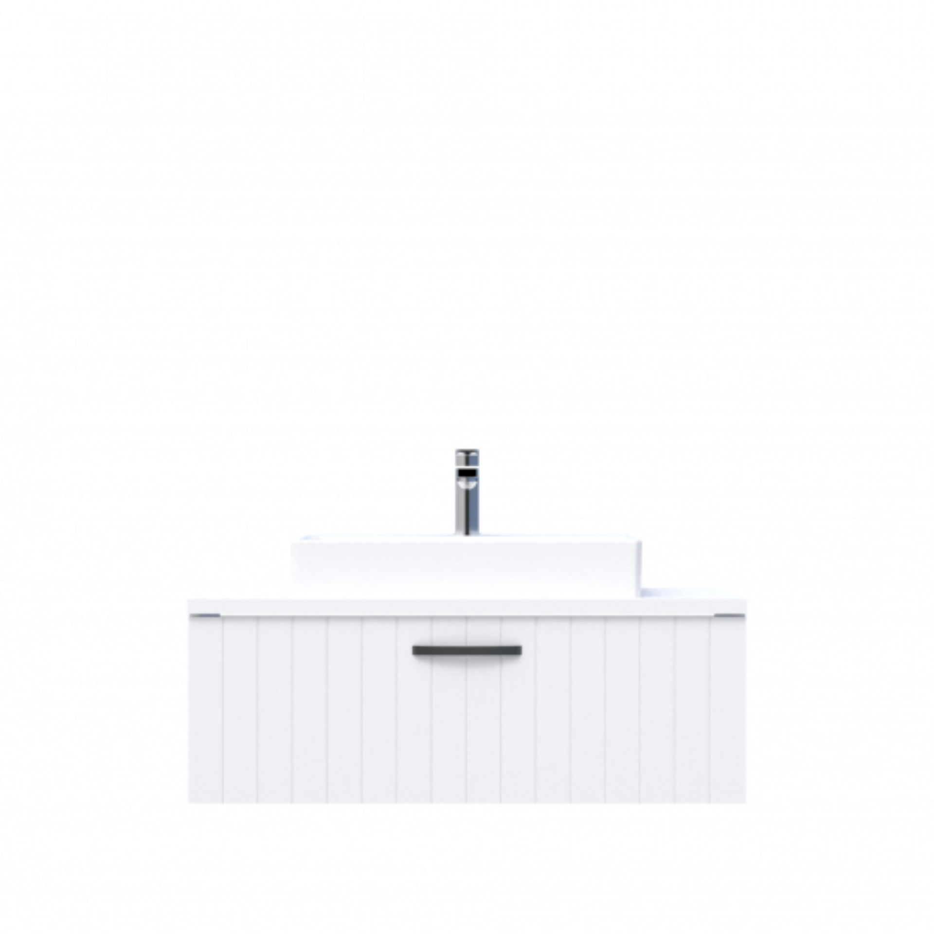 D10 Next Lavabo Dolabı Tezgah Üstü 1 Çekmeceli 100 cm Beyaz Lake