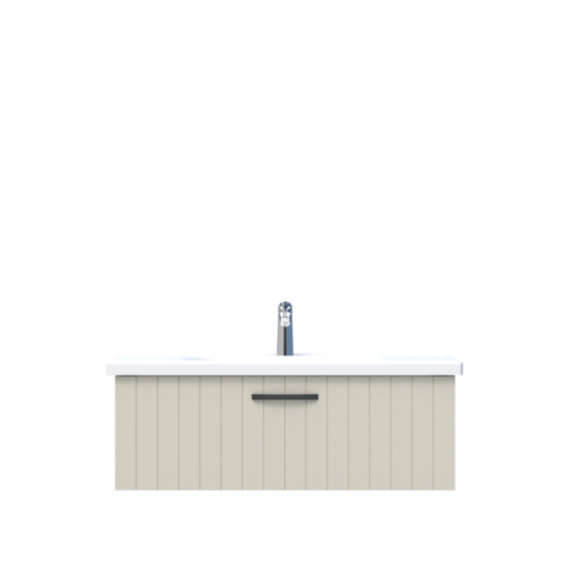 D10 Next Lavabo Dolabı Tezgah Üstü 1 Çekmeceli 100 cm Dafne Lake