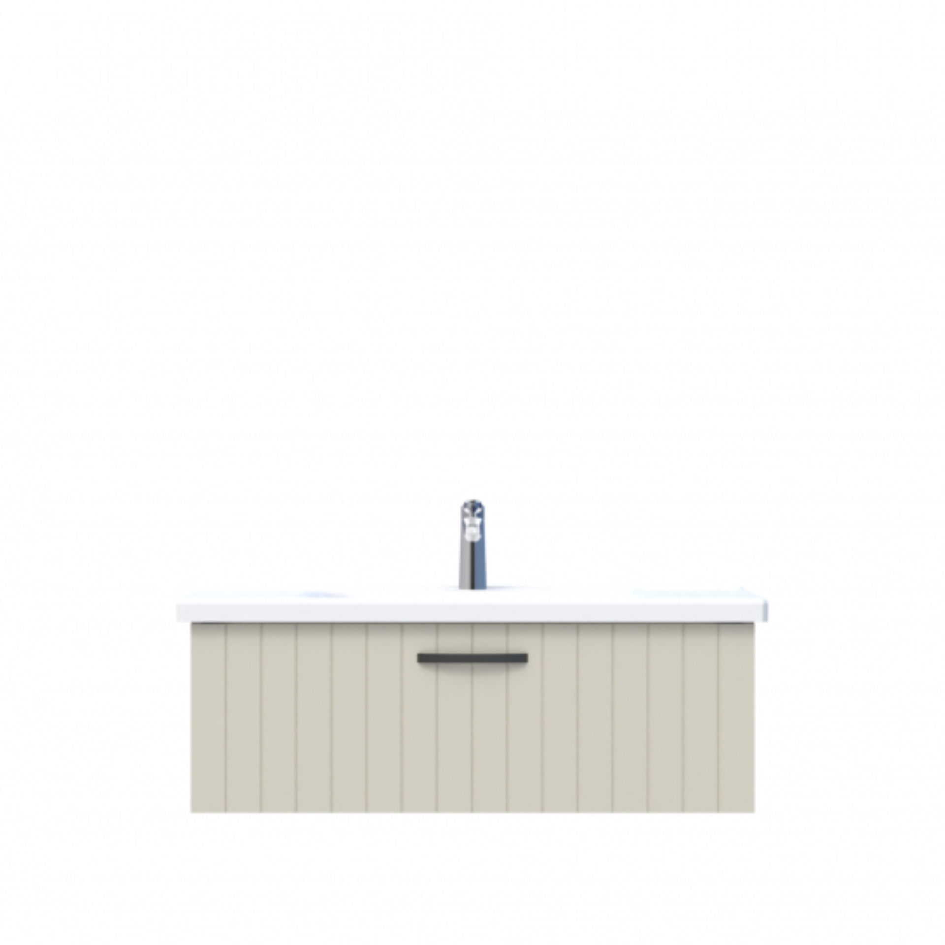 D10 Next Lavabo Dolabı Tezgah Üstü 1 Çekmeceli 100 cm Dafne Lake
