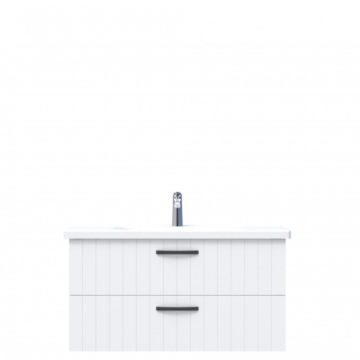 D10 Next Lavabo Dolabı Tezgah Altı 2 Çekmeceli 100 cm Beyaz Lake
