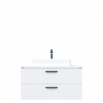 D10 Next Lavabo Dolabı Tezgah Üstü 2 Çekmeceli 100 cm Beyaz Lake