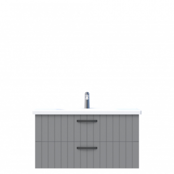 D10 Next Lavabo Dolabı Tezgah Altı 2 Çekmeceli 100 cm Gri Lake