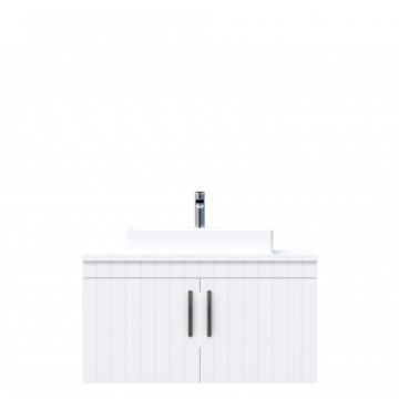 D10 Next Lavabo Dolabı Tezgah Üstü Kapaklı 100 cm Beyaz Lake