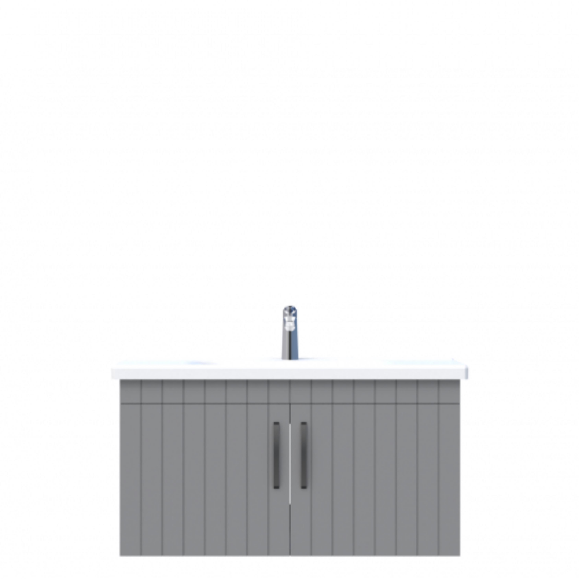 D10 Next Lavabo Dolabı Tezgah Altı Kapaklı 100 cm Gri Lake