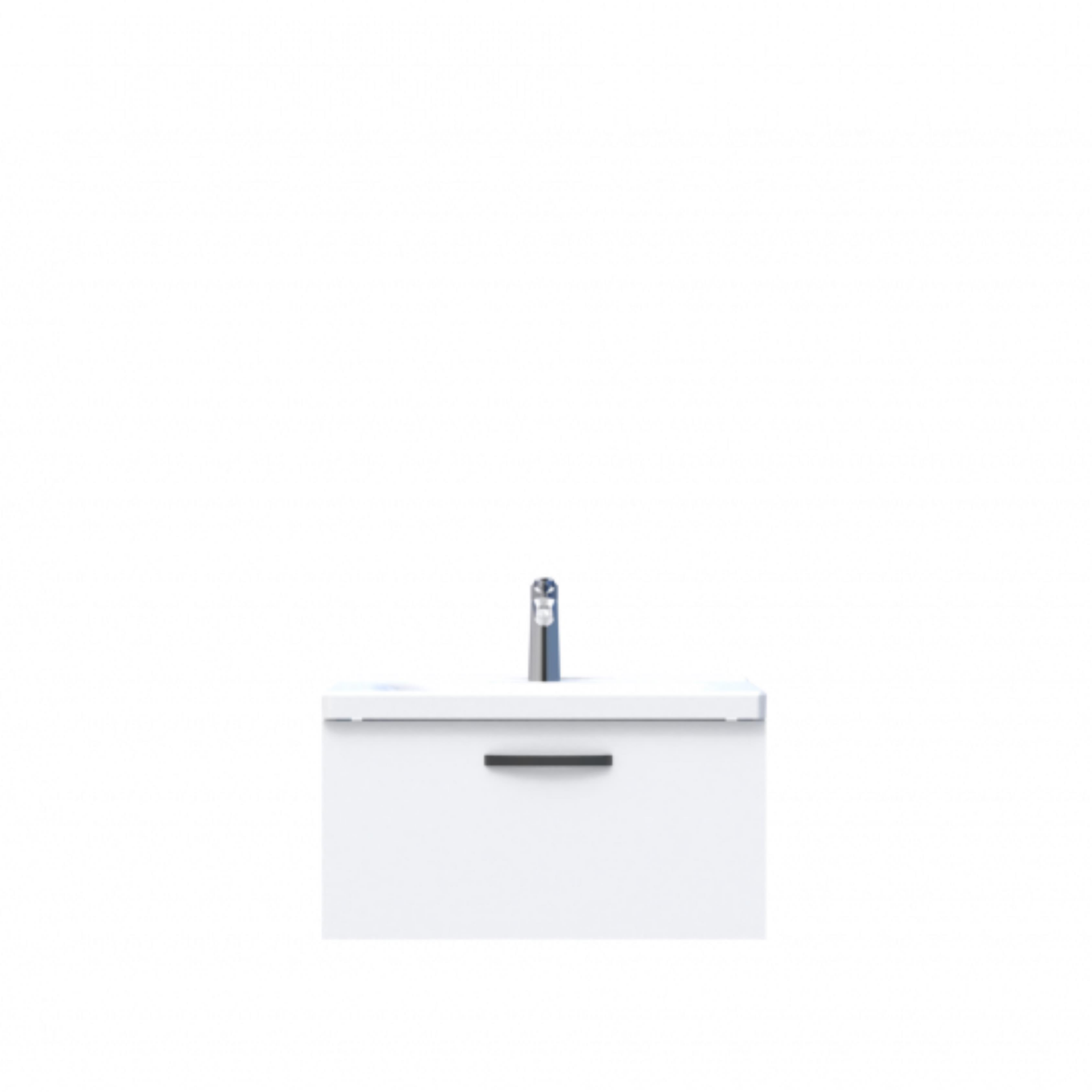 D10 Next Lavabo Dolabı Tezgah Altı 1 Çekmeceli 65 cm Beyaz Melamin