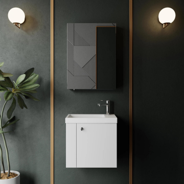 Creavit Forest Lavabo Dolabı 50 cm Beyaz