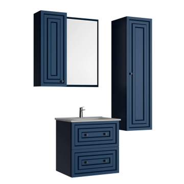 Creavit Kayra Lavabo Dolabı Çekmeceli Mat Safire Blue