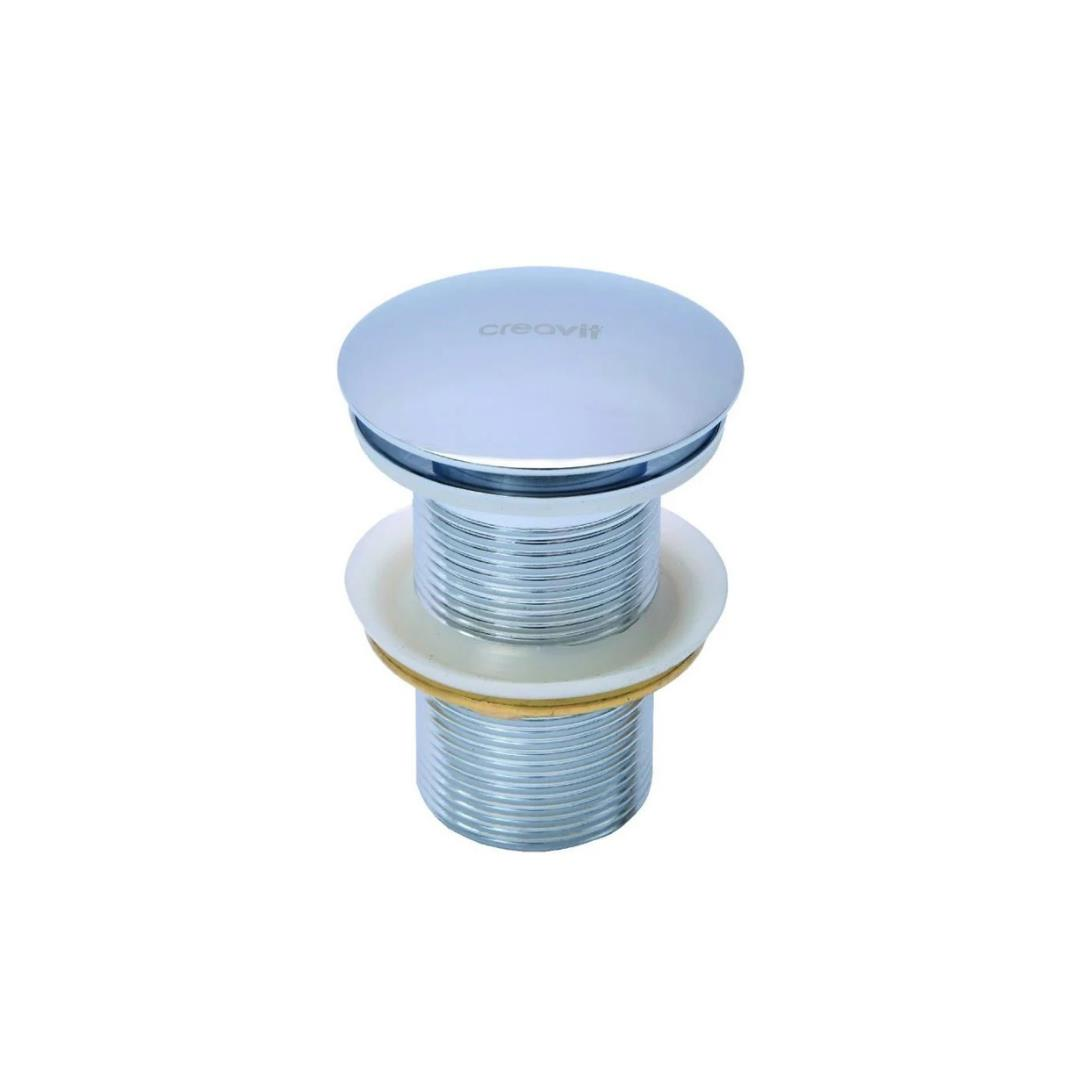 Creavit SF030 Lavabo Sifon Başlığı Pop-up Taşmasız Metalik Gri