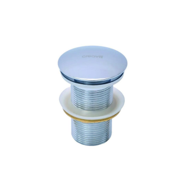 Creavit SF030 Lavabo Sifon Başlığı Pop-up Taşmasız Metalik Gri