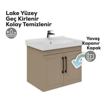 Creavit D20 Kapaklı Lavabo Dolabı Dafne