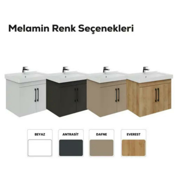 Creavit D20 Kapaklı Lavabo Dolabı Dafne