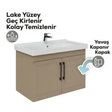 Creavit D20 Kapaklı Lavabo Dolabı Dafne