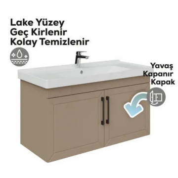 Creavit D20 Kapaklı Lavabo Dolabı Dafne