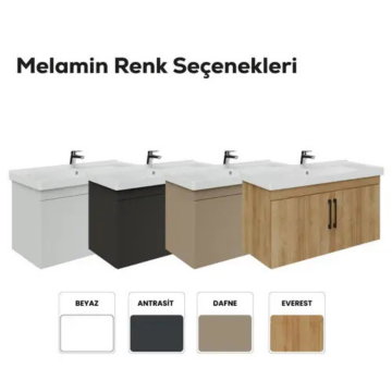 Creavit D20 Kapaklı Lavabo Dolabı Everest