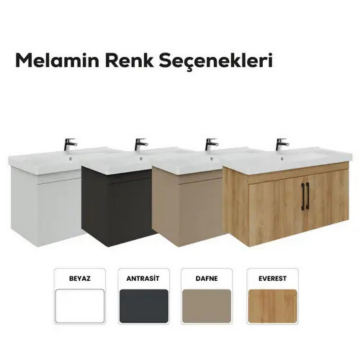 Creavit D20 Kapaklı Lavabo Dolabı Everest