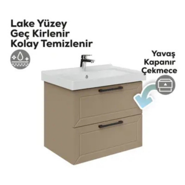 Creavit D20 2 Çekmeceli Lavabo Dolabı Dafne