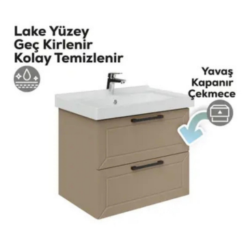 Creavit D20 2 Çekmeceli Lavabo Dolabı Dafne
