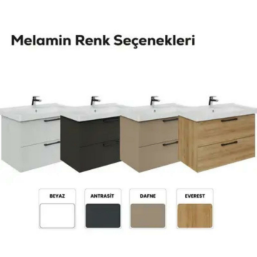 Creavit D20 2 Çekmeceli Lavabo Dolabı Beyaz