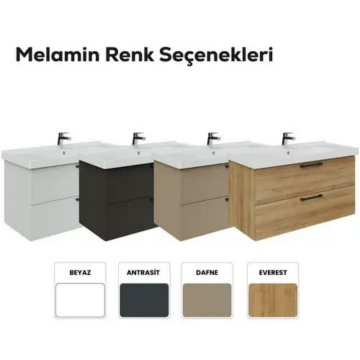 Creavit D20 2 Çekmeceli Lavabo Dolabı Antrasit