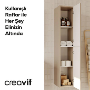Creavit D20 Sola Açılır Boy Dolabı Dafne