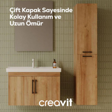 Creavit D20 Sola Açılır Boy Dolabı Everest