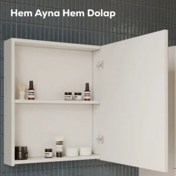 Creavit D20 Aynalı Dolap Dafne 600x700x130mm