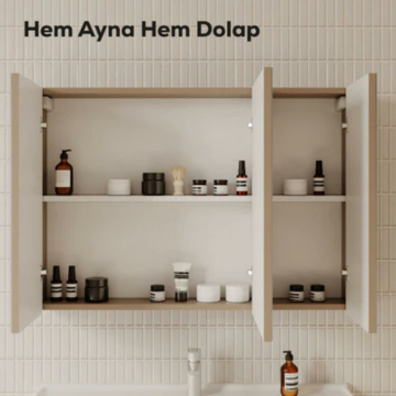 Creavit D20 Aynalı Dolap Dafne 1000x700x130 mm
