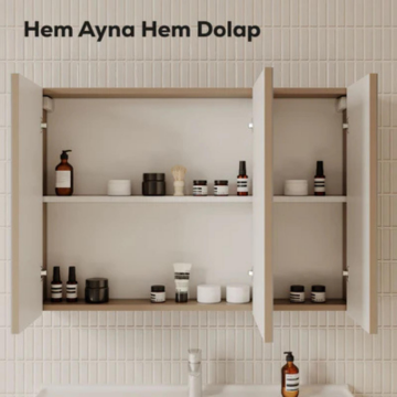 Creavit D20 Aynalı Dolap Dafne 1000x700x130 mm