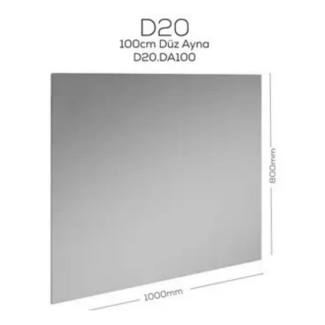 Creavit D20 Düz Ayna 100x80cm