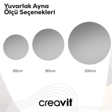 Creavit D20 Yuvarlak Ayna 65cm