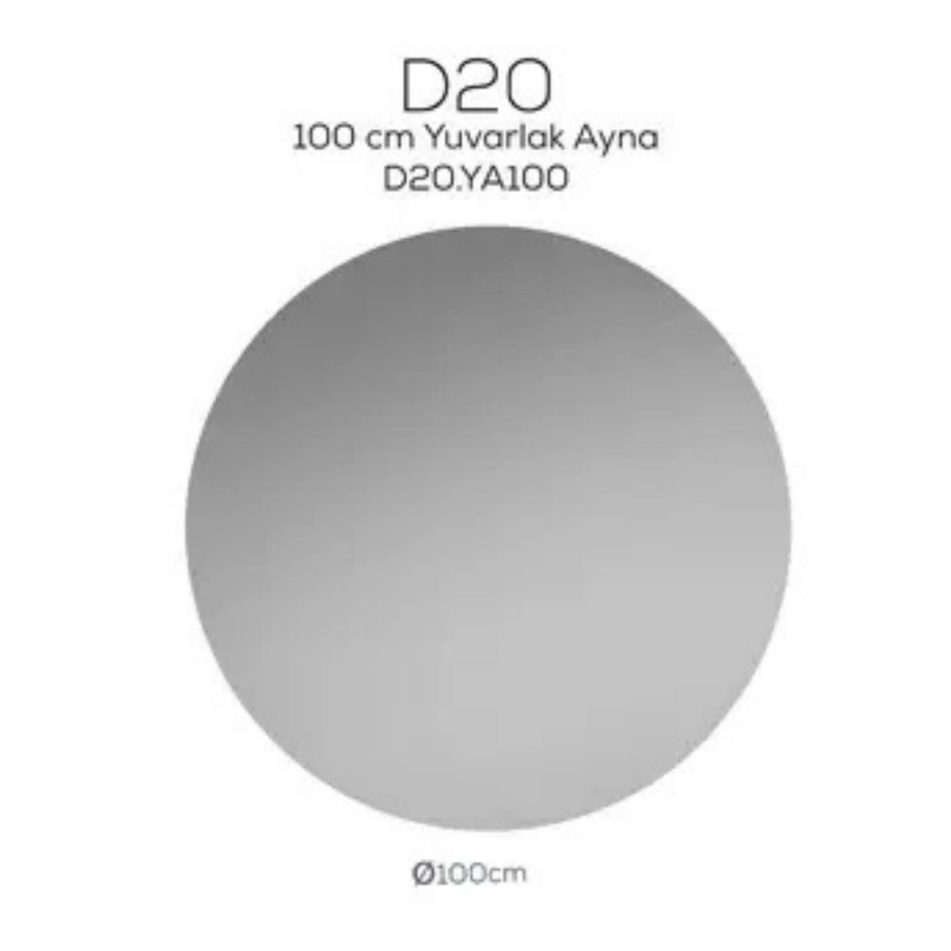 Creavit D20 Yuvarlak Ayna 100cm