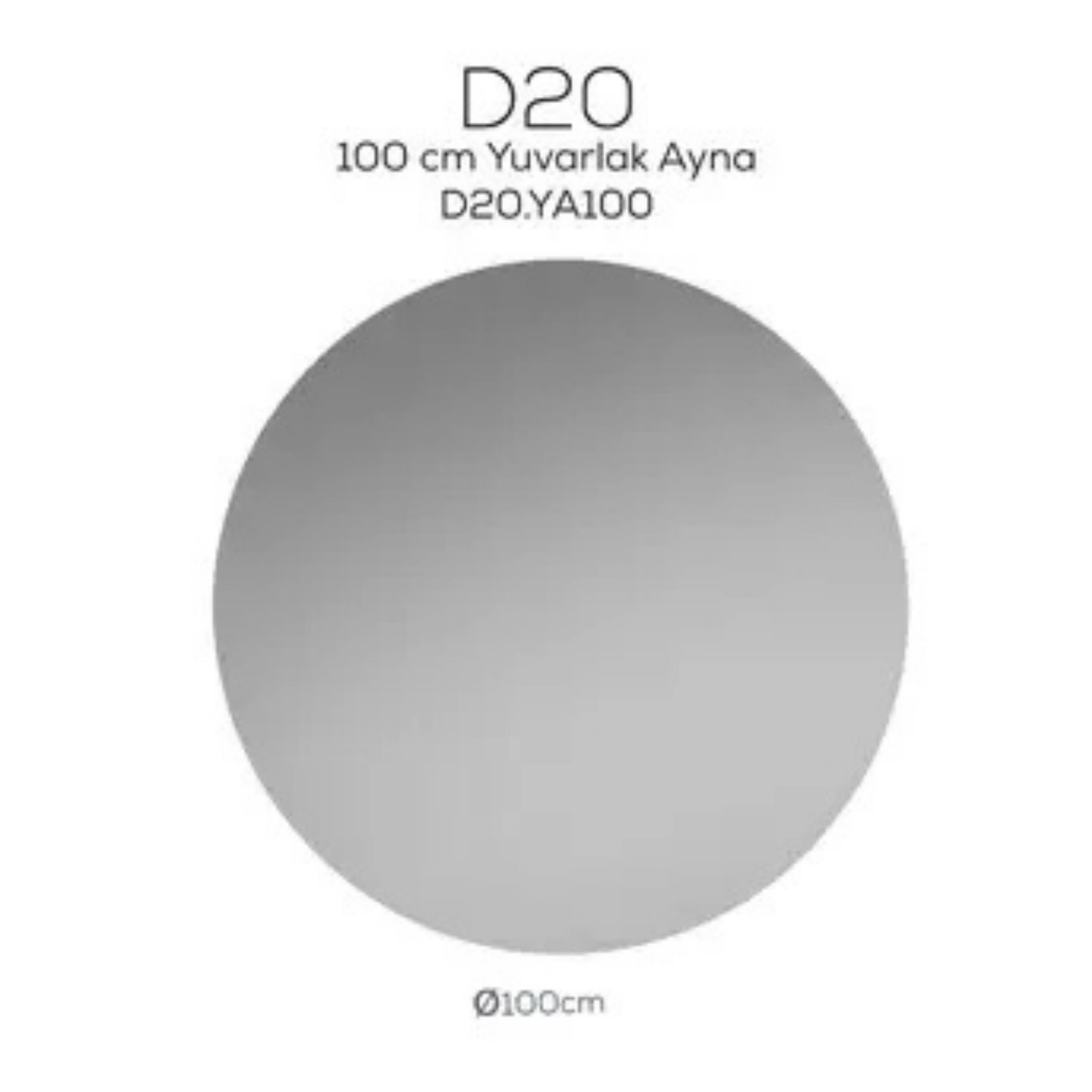 Creavit D20 Yuvarlak Ayna 100cm