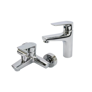 Creavit Liva Banyo ve Lavabo Armatürü 2 li Set